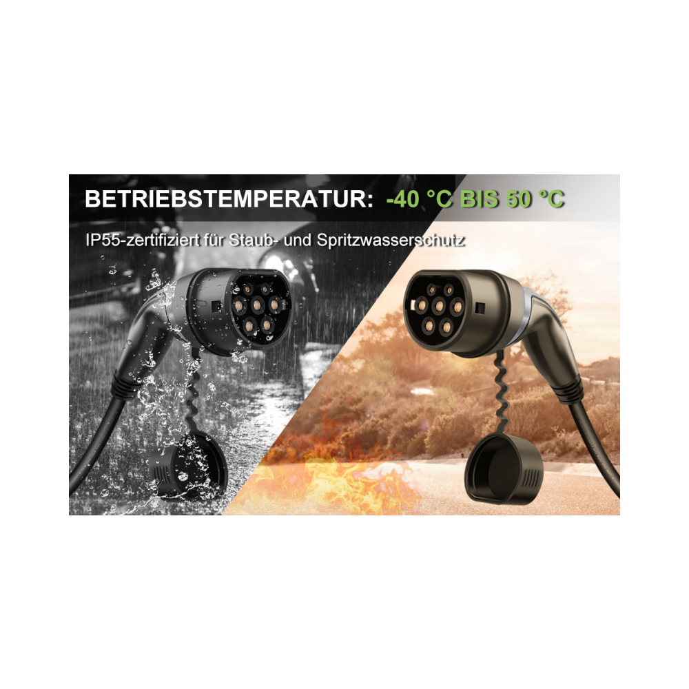 Ecopoint Typ 2 Spiralkabel 11kW 7,5m
