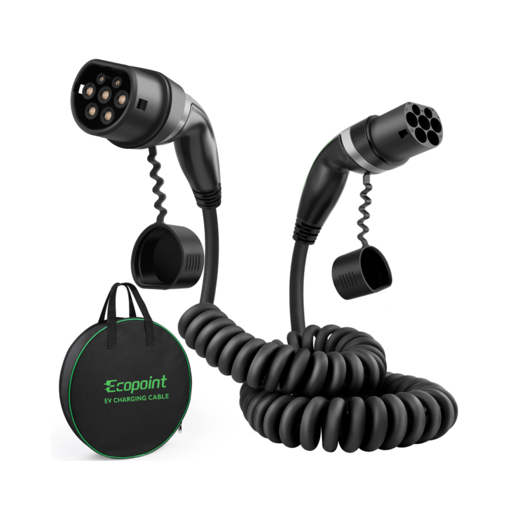 Ecopoint Typ 2 Spiralkabel 11kW 7,5m